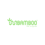 Logo vert avec le texte stylisé "BAMBOO" dont les deux premières lettres forment des tiges de bambou avec des feuilles. En dessous, en texte plus petit, on peut lire "the original". Le fond est blanc.